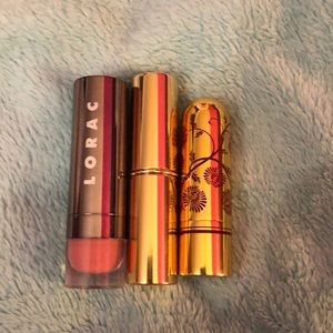 Luxury lipsticks- Estée Lauder, Besame, and Lorac